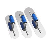 Ujjdwiurgh Juego de 3 paletas de acero inoxidable para piscina (16/14/12 pulgadas), herramientas planas para acabado de hormigón