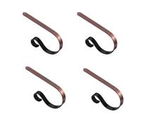 Ujjdwiurgh Juego de 4 para para Festivales, Soporte para Chimenea, Colgador de Metal para Medias, DecoracióN del Hogar