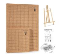 Ujjdwiurgh Juego de 53 Tableros de Macramé con Soporte y Alfileres en T para Trenzar y Tablero de Proyecto de Macramé para Trenzar Pulseras.