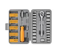 Ujjdwiurgh Juego de 57 herramientas de reparación de automóviles, herramienta de reparación de llave de carraca, herramienta multifunción, herramientas de hardware, fácil de instalar, fácil de usar