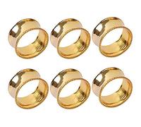 Ujjdwiurgh Juego de 6 servilleteros para mesa de comedor, servilleteros de novia, anillos brillantes para decoración de fiestas, bodas, cenas, ocasiones