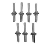 Ujjdwiurgh Juego de 7 divisores de piedra de 9/16 pulgadas, cuñas de metal y plumas, herramientas de mano para hormigón