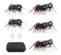 Ujjdwiurgh Juego de 82 herramientas de extracción de terminales para dispositivos domésticos de coche, herramienta de conector de cable con bolsa