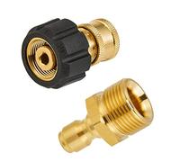 Ujjdwiurgh Juego de adaptadores de lavadora de alta presión, kits de conexión rápida para espuma de nieve M22 a 1/4 pulgadas, conexión rápida, 5000 PSI