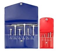 Ujjdwiurgh Juego de calibradores telescópicos de acero inoxidable, rango de 1/8 a 1/2 pulgadas y calibre telescópico de agujero en T, 6 unidades, 5/16 a 6 pulgadas, fácil de usar