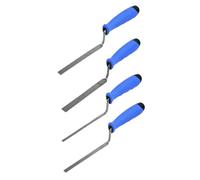 Ujjdwiurgh Juego de herramientas de señalización para colocación de ladrillos, kit de herramientas de mano de mampostería, 4 piezas, incluye paleta de señalización, paleta de calibre y puntero de