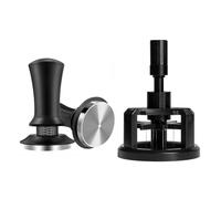 Ujjdwiurgh Juego de herramientas rotativas de 58 mm para café en polvo y martillo de polvo WDT, distribuidor de agitador de café expreso