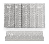 Ujjdwiurgh Juego de piedras de afilar, discos de afilado con placas de panal, grano grueso a extrafino 200/400/600/1000/2000