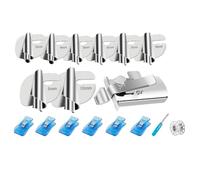 Ujjdwiurgh Juego de pies de costura universales mejorados, 8 tamaños, pies de dobladillo [3-10 mm] para máquinas de coser industriales domésticas