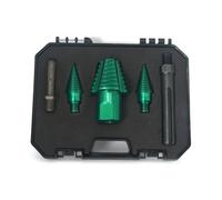 Ujjdwiurgh Juego de taladro eléctrico para cortar madera, cono en espiral, herramienta desmontable para dividir el hogar, redondo