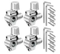 Ujjdwiurgh Juego de válvulas de grifo de refrigerador BPV-31 para tubo de diámetro exterior de 1/4 pulgadas, 5/16 pulgadas, 3/8 pulgadas, 4 piezas