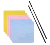 Ujjdwiurgh Juego de varillas de limpieza de flauta premium con paño para suministros de mantenimiento de flauta de viento de madera