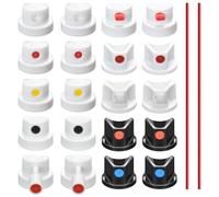 Ujjdwiurgh Kit completo de boquillas universales para latas Montana/ - Surtido de 20 tapas para reparaciones de graffiti y bricolaje