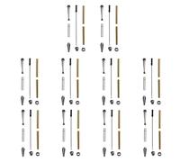 Ujjdwiurgh Kit de 10 bolígrafos delgados de 7 mm con recambios, suministros de torno de madera de varios colores, suministros de torno para manualidades, regalos, gris plomizo