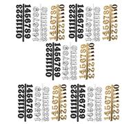 Ujjdwiurgh Kit de 15 números de reloj de pared con números arábigos para decoración del hogar, accesorios de reparación de repuesto