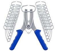 Ujjdwiurgh Kit de abrazaderas de resorte de inglete 20 abrazaderas de inglete con alicates con resorte para marcos de fotos de carpintería, molduras de madera