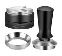 Ujjdwiurgh Kit de accesorios de espresso de 51 mm, distribución de espresso, embudo dosificador calibrado con resorte, nivelador distribuidor