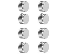 Ujjdwiurgh Kit de accesorios de montaje de espejo sin marco, clips de soporte de espejo, forma redonda, doble tornillo, fijación de espejo, soporte para colgar