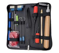 Ujjdwiurgh Kit de afinación de piano, 16 piezas, herramientas profesionales, martillo, pinzas, tenedor, destornillador, clip de cinturón para principiantes