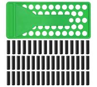 Ujjdwiurgh Kit de bálsamo labial hecho a mano, 50 tubos vacíos con moldes y raspadores para manualidades personalizadas de lápiz labial