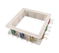 Ujjdwiurgh Kit de carcasa de molde ajustable para hacer moldes de silicona, marco de carcasa reutilizable para combinación de moldes de goma de silicona