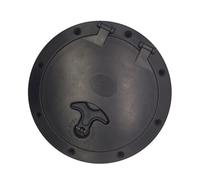 Ujjdwiurgh Kit de cubierta de escotilla de barco para kayak, placa de cubierta de kayak de ABS marino, cubierta redonda para kayak, accesorios de kayak, 6 pulgadas