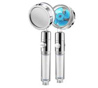 Ujjdwiurgh Kit de ducha de alta presión sobrecargado, cabezal de ducha azul con 3 modos turbo