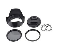 Ujjdwiurgh Kit de filtro UV CPL de 58 mm para tapa de parasol de objetivo 700D, 100D, 600D y 1200D