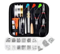 Ujjdwiurgh Kit de Herramientas para Hacer Joyas, Herramientas de ReparacióN de Joyas con Alicates para Adultos, Manualidades y FabricacióN de Joyas