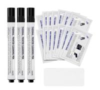 Ujjdwiurgh Kit de Limpieza para Impresora de Tarjetas, Limpiador de Lector de Tarjetas de CréDito, 3 BolíGrafos de Limpieza para Impresora y 20 Tarjetas de Limpieza CR80