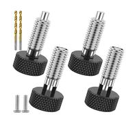 Ujjdwiurgh Kit de mango, con mango moleteado, cerradura de acero inoxidable M6 para caja de herramientas rodante, fácil de usar (2 juegos)