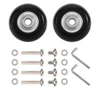 Ujjdwiurgh Kit de reparación de ruedas de repuesto para maleta de equipaje de 40 x 18 mm, 2 pares