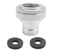 Ujjdwiurgh La Rosca del Cilindro de Soda Convierte el Adaptador Match Cube Tank Hembra Duo/Art/una Macho Tr21-4 Plateado