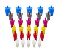 Ujjdwiurgh Lab - Tapón de drenaje cónico sólido para mesa de agua, 60 unidades de tapones de goma de silicona portátiles AC 6 tamaños