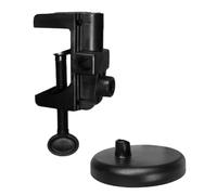 Ujjdwiurgh LáMpara de Mesa Base Universal Clip LáMpara de Mesa Placa Base Redonda Brazo Oscilante LáMpara de Mesa Accesorios Negro
