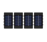 Ujjdwiurgh Lámpara de Pared Solar de 4 Piezas Luz con Energía Solar Impermeable para Exteriores Ilumine hacia Arriba y hacia Abajo la Decoración del Jardín del Hogar Luces Solares,B