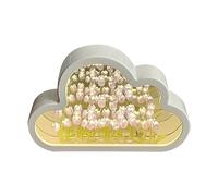 Ujjdwiurgh LáMpara de TulipáN de Nube, Luz de Noche de TulipáN de Bricolaje, Luz de Noche de Espejo de TulipáN de Nube, Luces de Mesa LED de TulipáN, LáMpara de Mesa-PúRpura