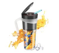 Ujjdwiurgh Licuadora de Batidos PortáTil Licuadora de Jugo EléCtrica Licuadora PortáTil Recargable para Batidos Licuadora de Frutas Negro