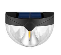 Ujjdwiurgh Luz LED Solar Luz de Pared para Patio Exterior Jardín Villa Diseño Exterior Patio Impermeable Decoración de Paisaje(B)