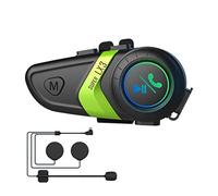 Ujjdwiurgh LX3 - Auriculares Bluetooth para casco de motocicleta, 1200 mAh, BT5.0, inalámbricos, manos libres, estéreo, antiinterferencias, impermeables, auriculares B