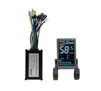 Ujjdwiurgh M5 - Medidor de pantalla LCD a color para bicicleta eléctrica, 36 V, 48 V/15 A, 6 tubos, controlador de onda sinusoidal, panel LCD para bicicleta eléctrica de montaña