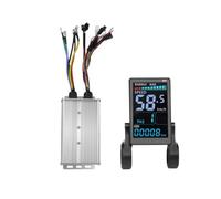 Ujjdwiurgh M5 - Medidor de pantalla LCD a color para bicicleta eléctrica, 48 V-72 V/60 A, controlador de onda sinusoidal de 18 tubos, panel LCD para bicicleta eléctrica de montaña