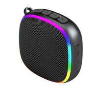 Ujjdwiurgh MagnéTico una Prueba de Polvo Impermeable RGB Al Aire Libre Bluetooth InaláMbrico Woofer Mini Altavoces PortáTiles EstéReo Envolvente Emparejado