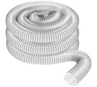 Ujjdwiurgh Manguera de recogida de polvo de PVC transparente de 50 mm de diámetro exterior para uso con colectores de polvo con puertos de 2 pulgadas. Ideal para aspiradoras de tienda