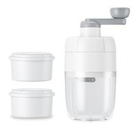 Ujjdwiurgh MáQuina de Afeitar de Hielo Manual, MáQuina de Conos de Nieve, Trituradora PortáTil para Hacer Hielo Triturado con 2 Bandejas de Cubitos de Hielo Gratis para el Hogar Al Aire Libre