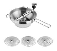 Ujjdwiurgh MáQuina para Hacer Puré, Machacador de Patatas, Herramienta de Acero para Moler Frutas y Verduras, Prensado para Puré de Calabaza, Molinillo de Alimentos