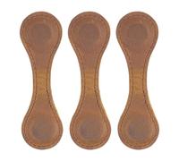 Ujjdwiurgh Marcapáginas magnético de cuero, marcapáginas de cuero, marcadores magnéticos, hecho a mano, 3 unidades, color marrón, aproximadamente 10 x 3 cm