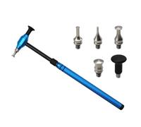 Ujjdwiurgh Martillo de reparación de abolladuras de coche, herramienta de reparación de PDR, martillo de nivelación, escalable azul y negro