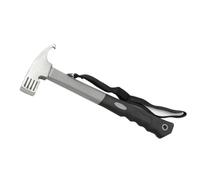 Ujjdwiurgh Martillo de uñas multifuncional para tienda de campaña, para exteriores, camping, camping, extractor de uñas, color gris