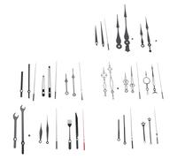 Ujjdwiurgh Mecanismo de movimiento de reloj de 14 estilos, manecillas de reloj sin tictac, piezas de repuesto para reparación de relojes